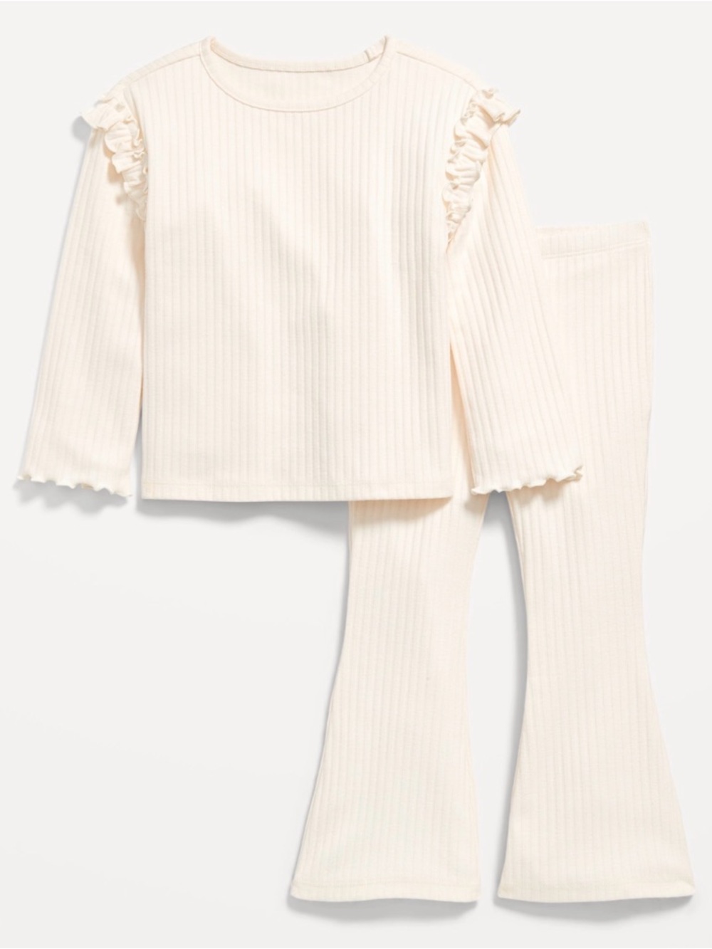 Old Navy Toddler Girls Long-Sleeve Top and Flare Leggings Set (Size: 4T)